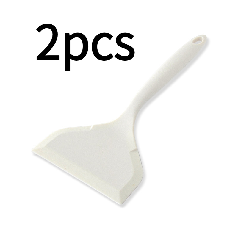 TEMU 2pcs Silicone Spatulas, Food Grade Safe Pans, High Temperature Resistant, Suitable For Home Use