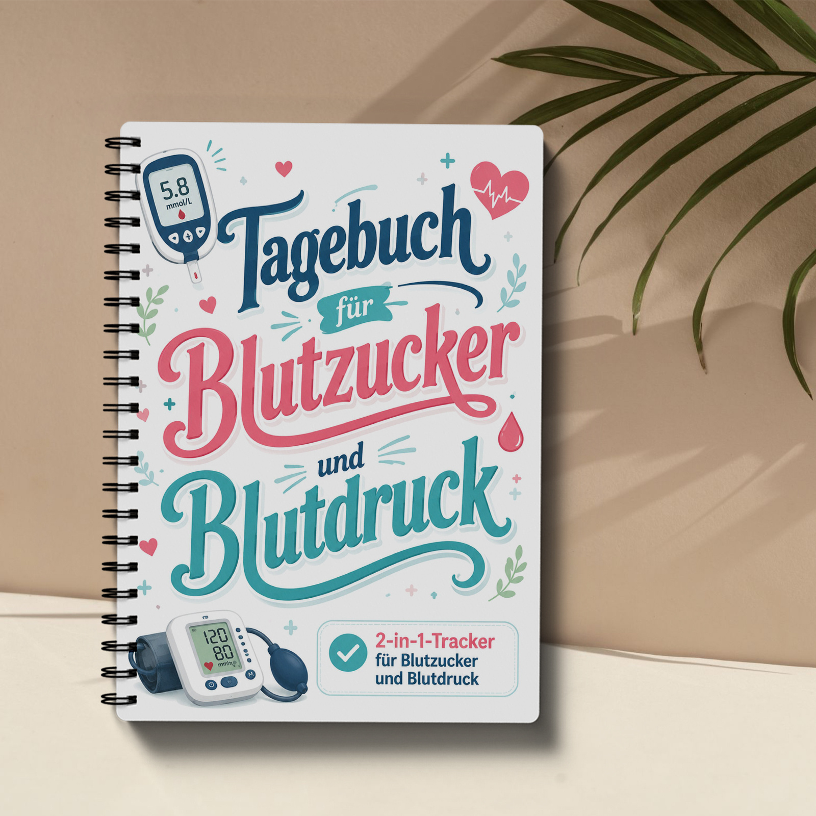 Image of [german Edition] | Blood Sugar Blood Pressure Log Book, Weekly Trend Chart, Suitable For Diabetics And Patients, Essential Family Health Management Practical Gift For Loving Parents