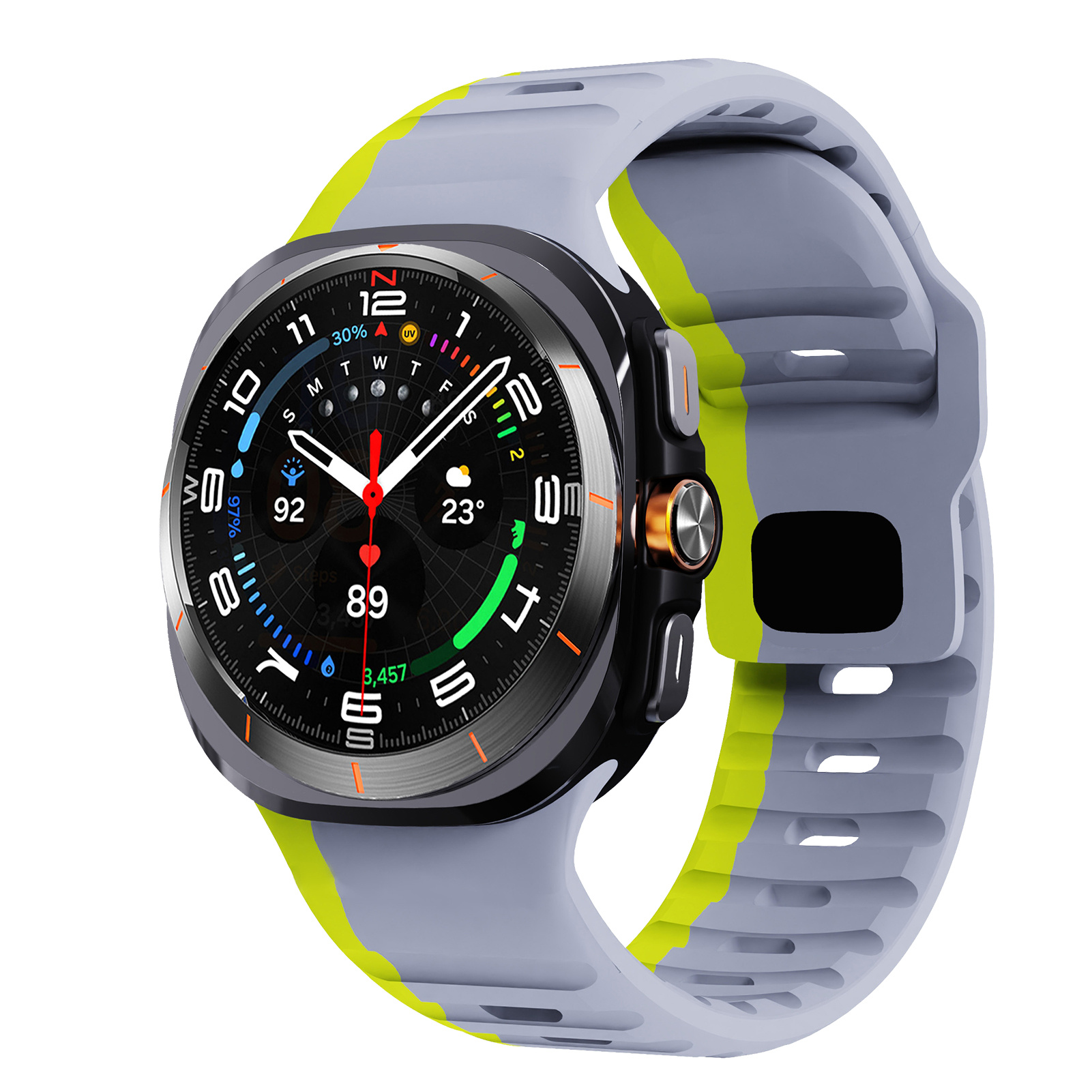 E-shop Sport Silikonarmband für Samsung Galaxy Watch Ultra Armband 47mm Ergänzungen Handgelenkband Gürtel Sport Silikon Correa Armband Galaxy Watch7 ,