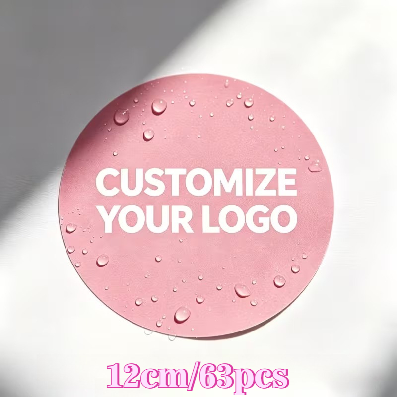 TEMU Custom Size 3/4/5/6/7/8/9/10/12cm, 34/63/107/162/222pcs. Personalized Stickers, White Stickers, And Durable. Customize Your Own Personalized