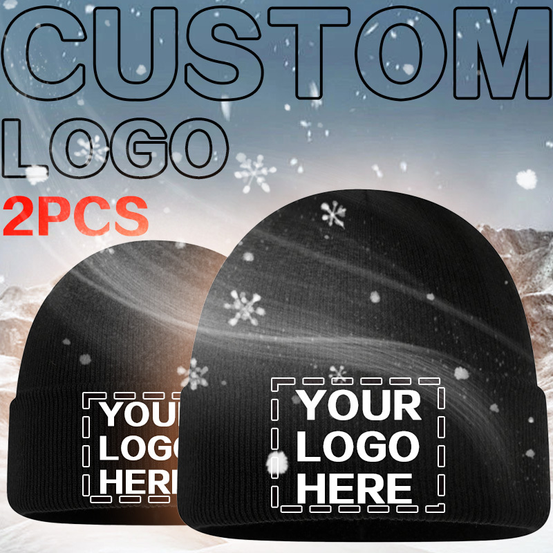 Customization Of 2pcs Hats, Unisex, Personalized Hats, Photo And Text Printing