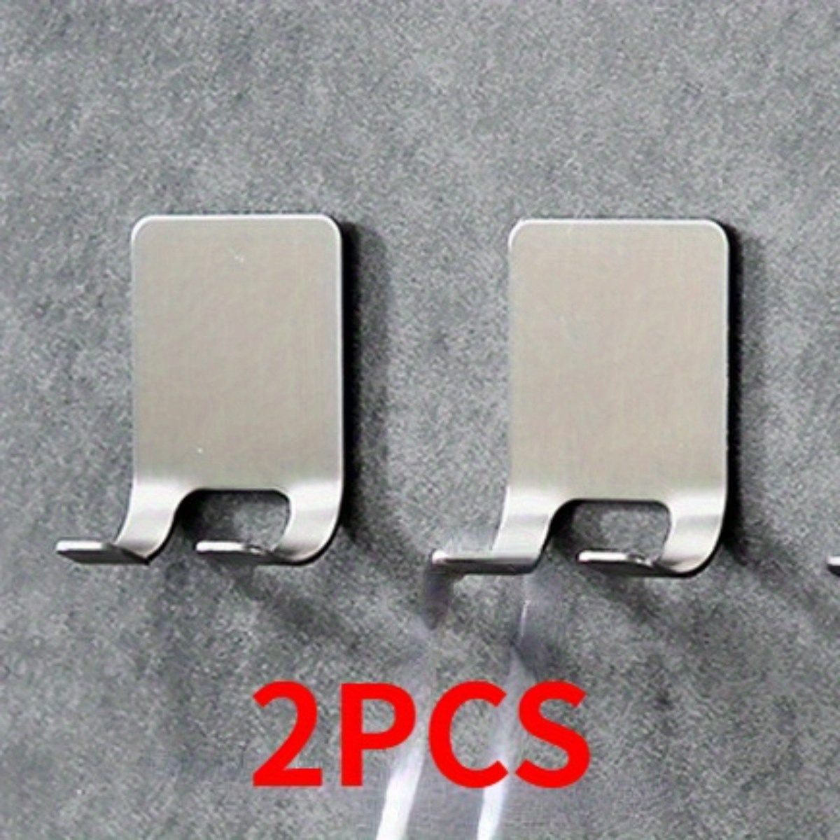 Image of 2pcs Razor Holder, Wall Mount Free Punch Stainless Steel Bathroom Rustproof Razor Holder, Easy To Clean, Space- - Ideal For Shower Wall Installation