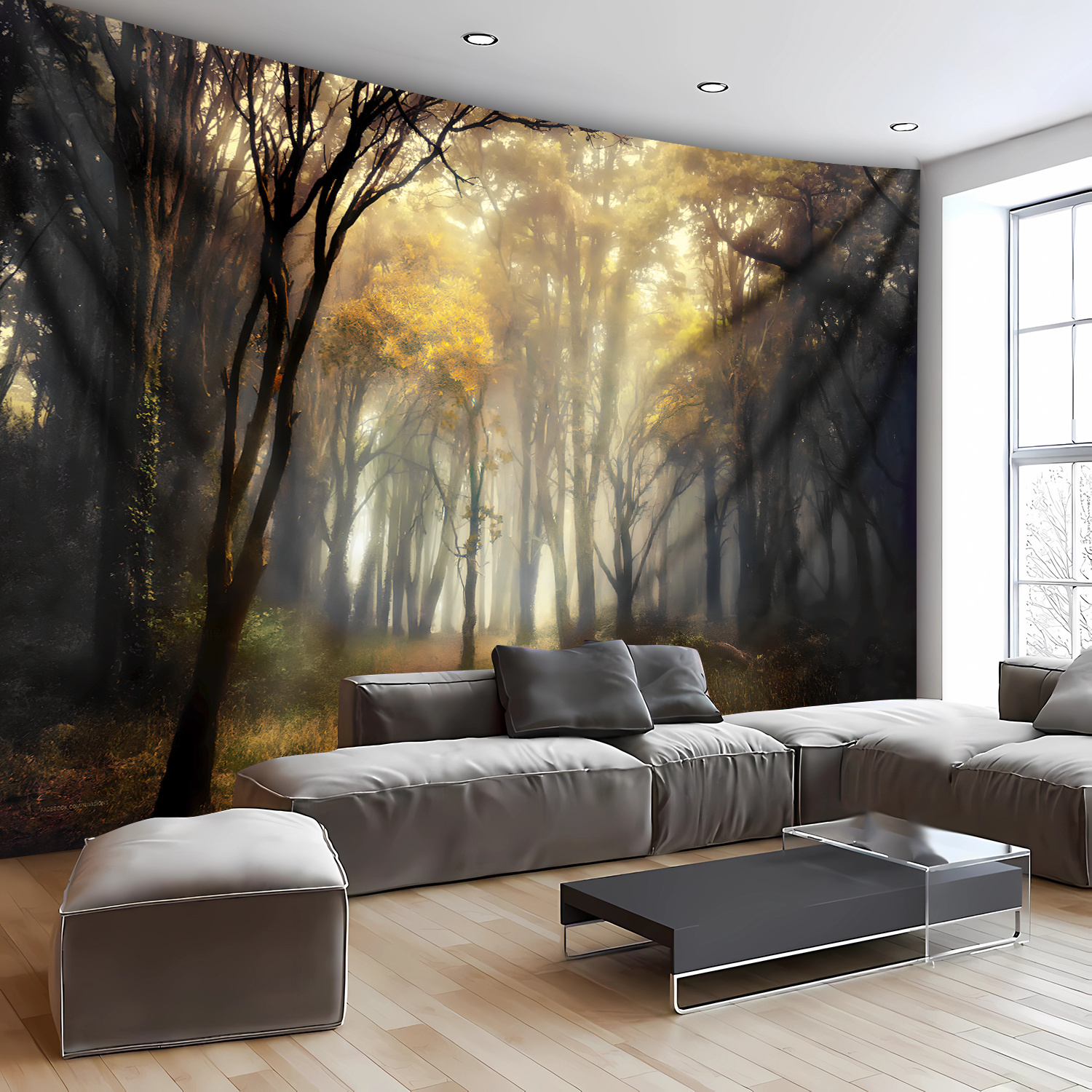 TEMU 1pc- Ultra Large Size- Landscape Photo Huge Digital Printing Tapestry, Aesthetic Printing Polyester- For Living Room Bedroom Party Decoration-