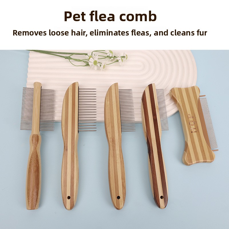 pet comb double sided grooming needle comb for dogs cat flea removal comb detangling and hair removal brush pet supplies