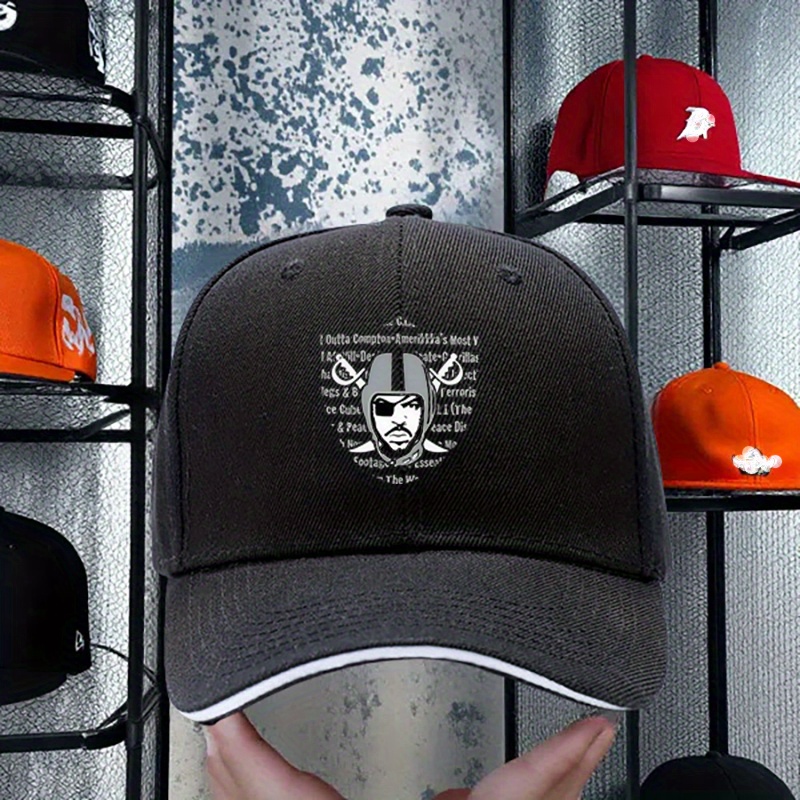 TEMU Men's Baseball - Adjustable Snapback Hat, Lightweight Polyester For Sports, Everyday & - Football Games, Graduation, Back-to-school - Stylish