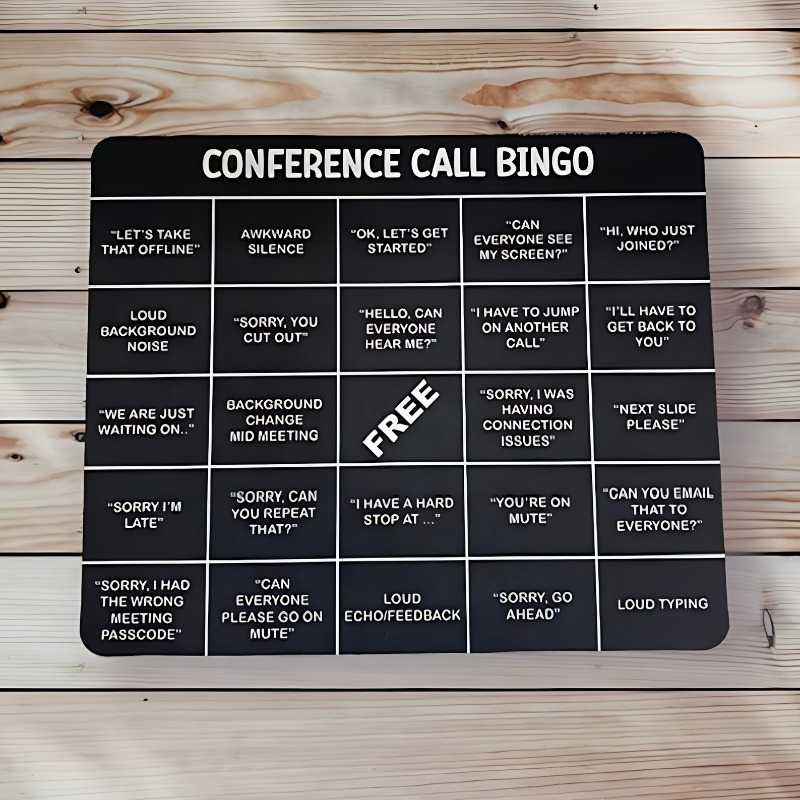 TEMU 1pc A Rectangular Mouse Pad For Telephone Conferences, Measuring 7.87 By 9.45 Inches, Suitable For Home And Office Use, And Computers, And A