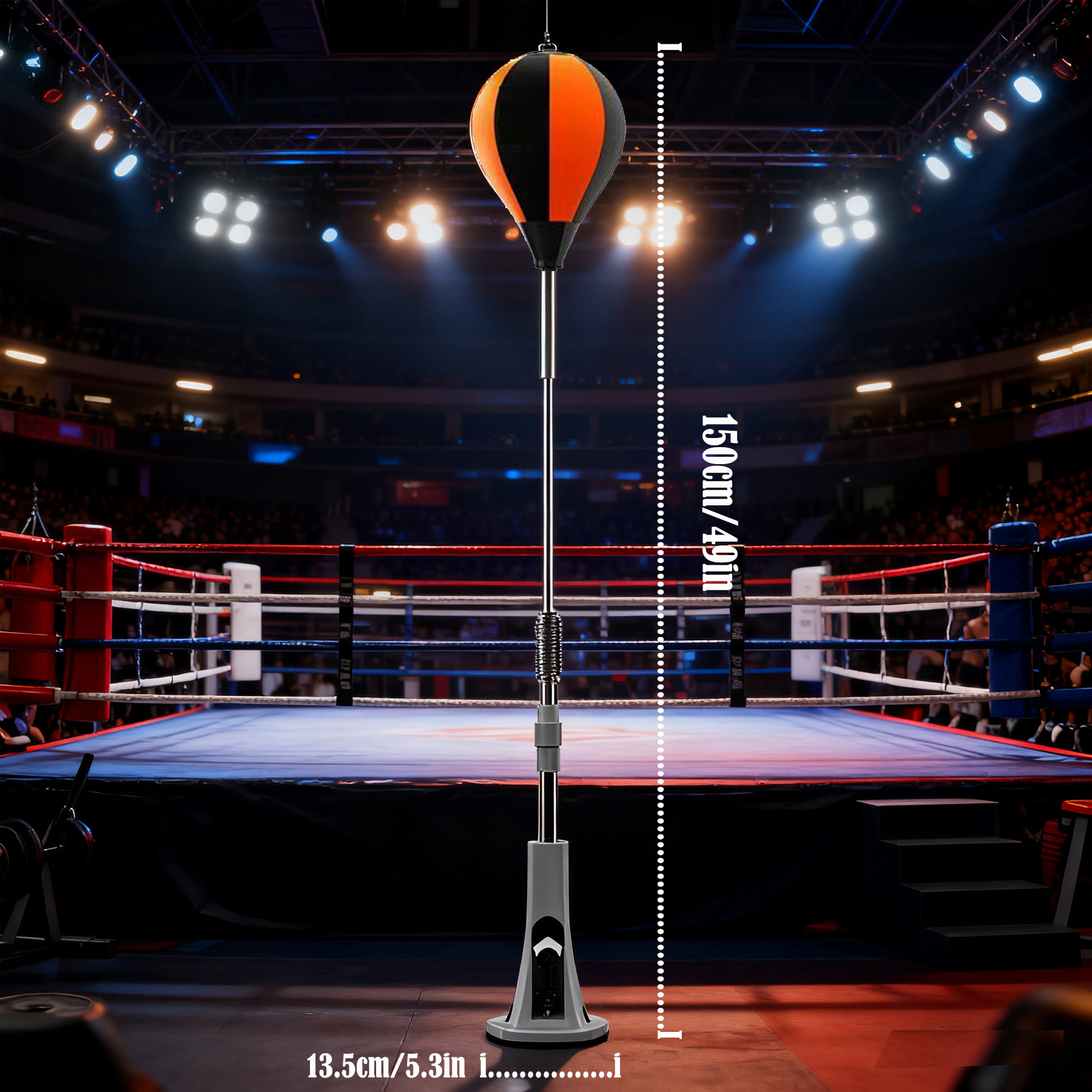 室内搏击沙袋，家用拳击柱 - 多层防护稳固抗打 柔软亲肤耐击打 高度 140-170cm 可调 适配大理石地面 释放压力 健身训练 不倒翁沙袋、速度球靶、成人训练袋、室内健身柱 oz006-01-g6 商品详情 11