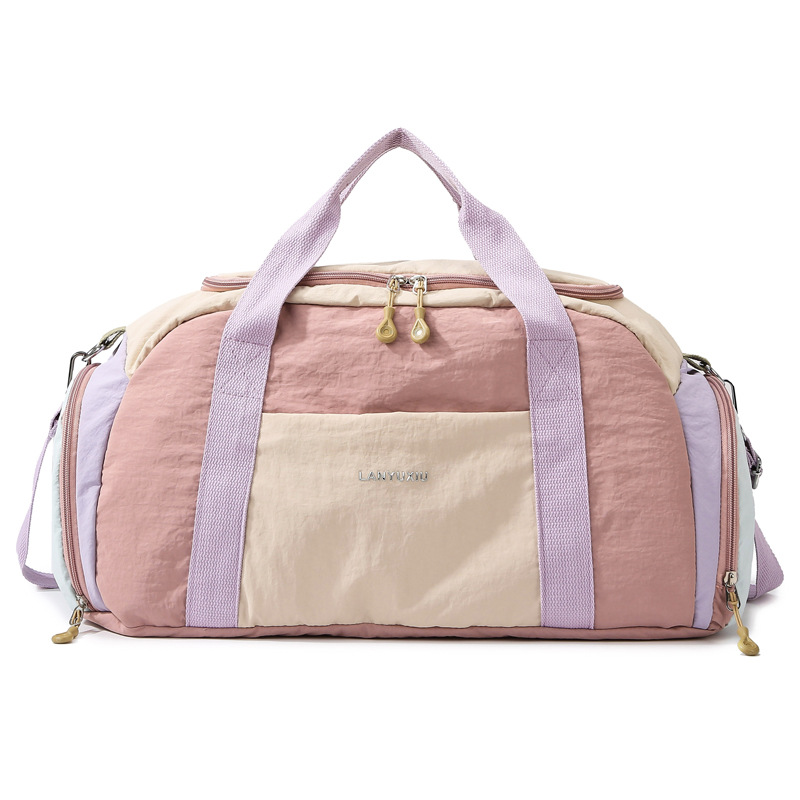 Fashion Crossbody Handheld Duffel Bag, Spacious Sports Gym Bag, Casual Weekend Travel Carry Bag For Daily Outdoor Trips