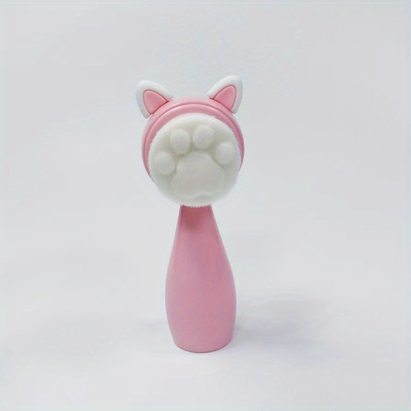 Image of 1pc New Cartoon Cat Claw Facial Cleanser Silicone Double-sided Manual Facial Cleanser Soft Hair Cleansing Brush