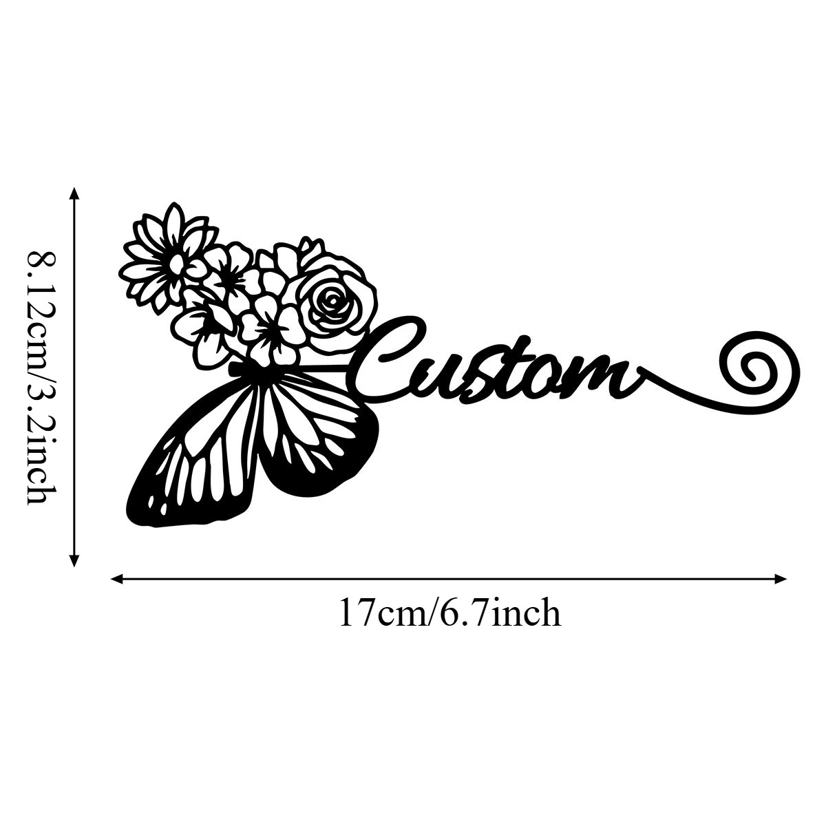 TEMU Customizable Metal And Flower Bookmarks - Personalized With Names, Unique Gifts For Teachers And Book Lovers, Back-to-, Durable , Embellishments