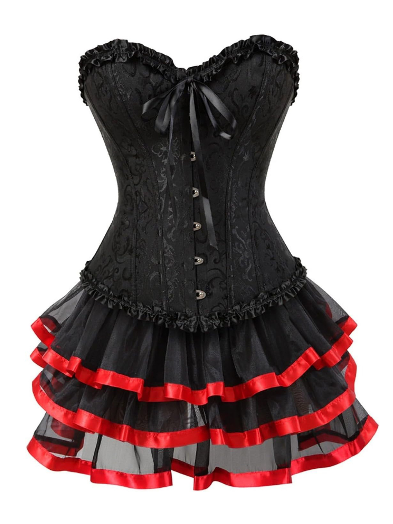 white christmas dresses Unique Vintage 1950s Style Black Ruffled Petticoat Crinoline main image 1
