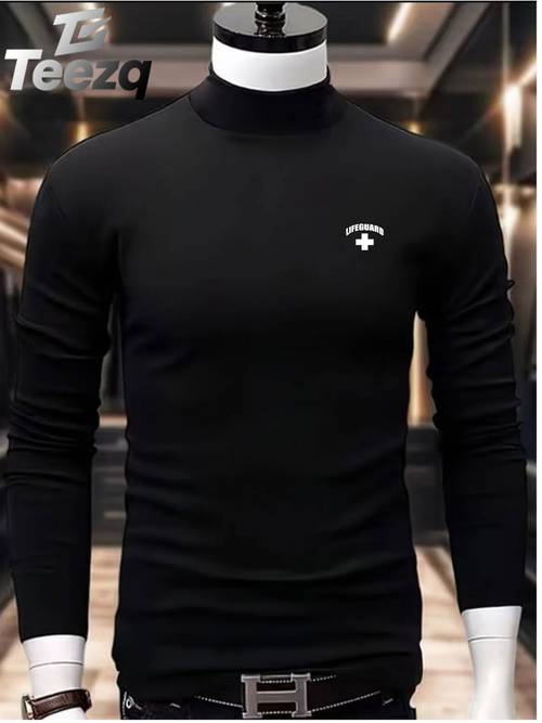 immagine dell'articolo t-shirt casual a maniche lunghe con minimalista con stampa di elementi di moda - confortevole e versatile - top casual trendy personalizzato