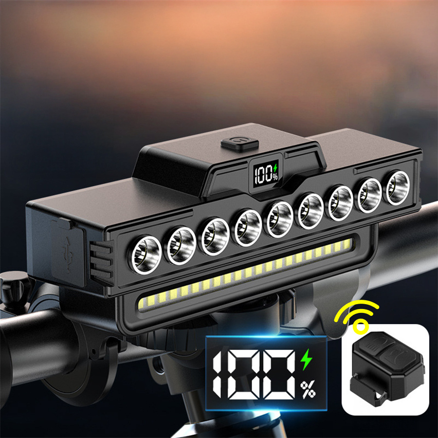 IPX6 Bicycle Light Kit, Front & Rear Lights with Warning Modes