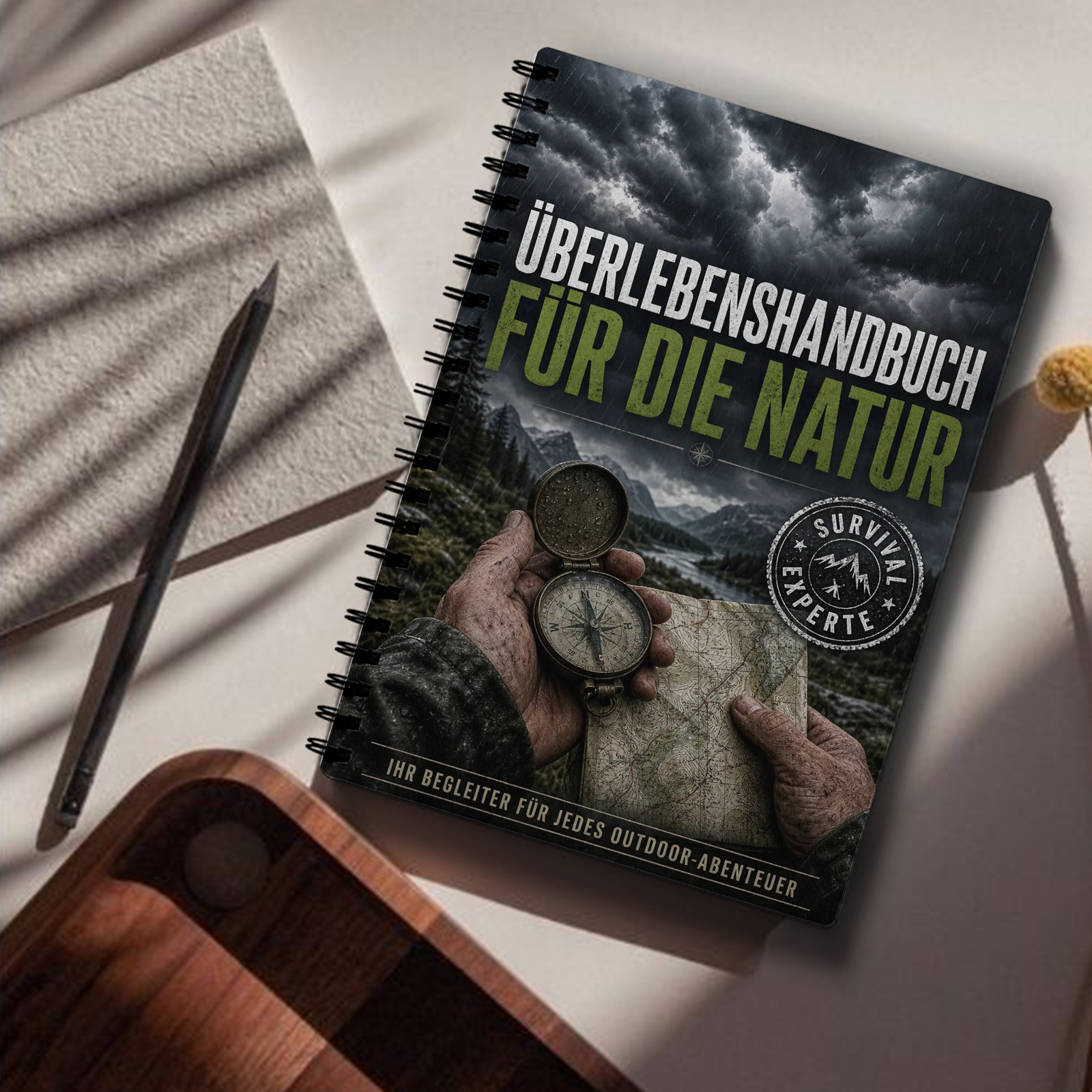 German Edition | Wilderness | Primitive Fire-starting, Shelter Construction And Preparedness , Gift For Preppers, Bushcraft Fans, Campers And