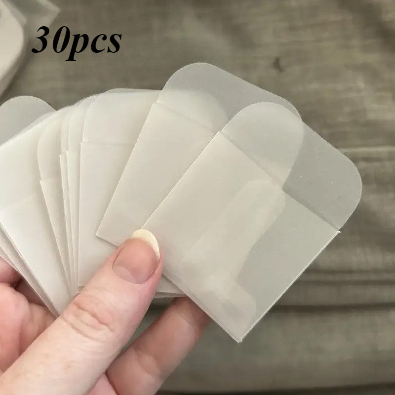 E-shop 30 Stück halbtransparente Mini-Umschläge, selbstklebende Plastiktüten zur Aufbewahrung von Schmuck, Geldstücken und Samen, mit klarer,
