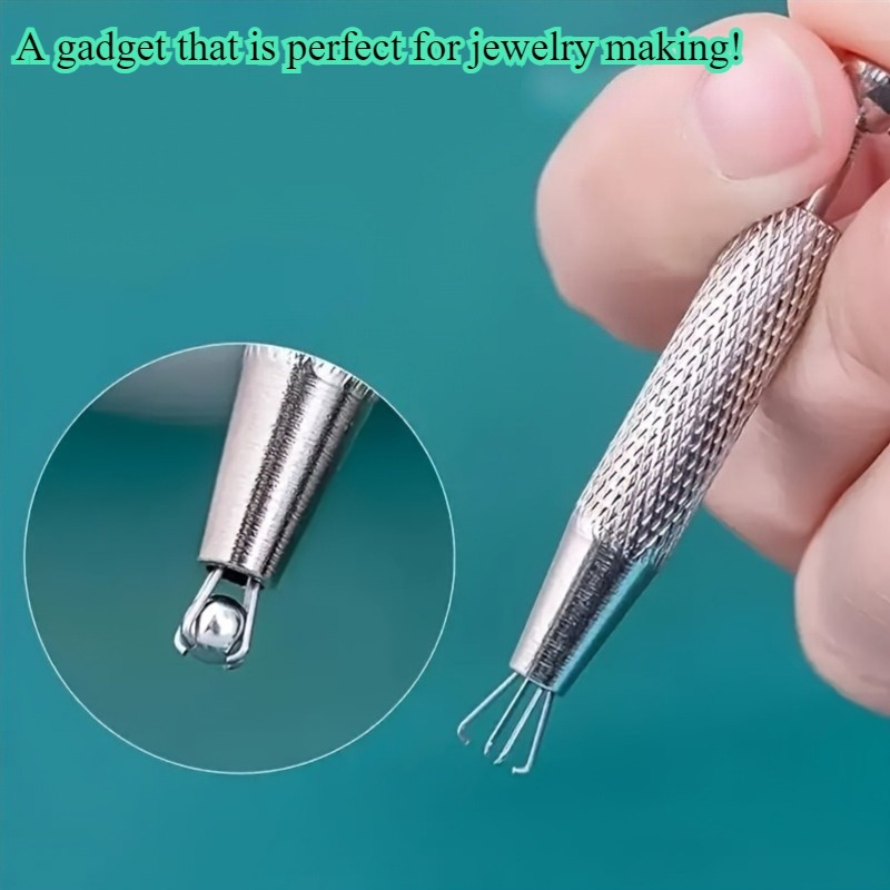 1pc precision 4 claw jewelry tweezers suitable for gemstones diamonds beads and small parts   design multifunctional pliers ideal for jewelry making
