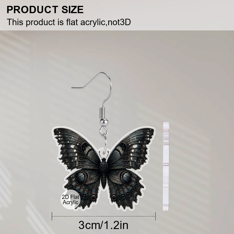Women's Halloween Butterfly Theme Acrylic Earrings — Fun Gift