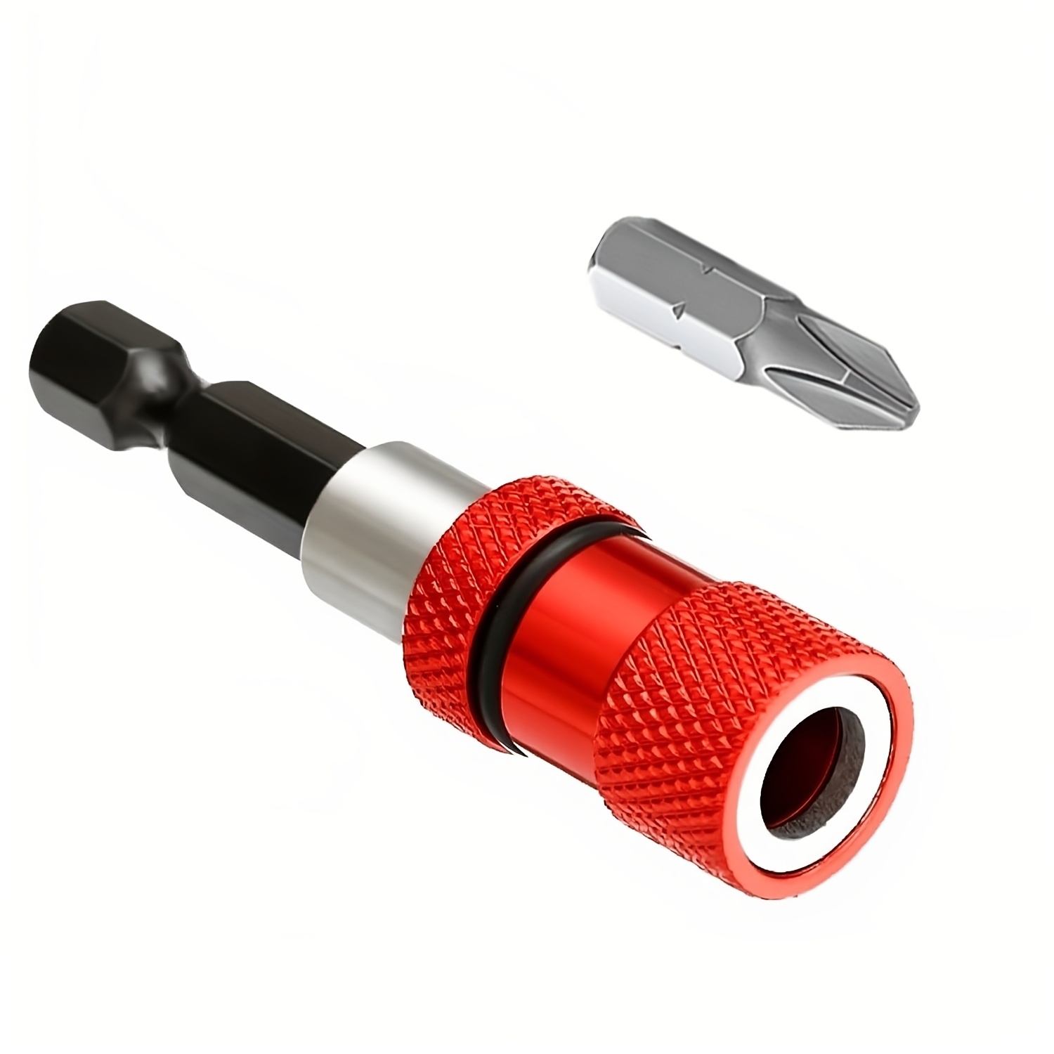 E-shop 2 Stück Magnetische Anti-Rutsch Positionierungs-Schraubendreher-Bohrer, Verstellbarer Schraubentiefe-Schraubendreher-Bit, Magnetischer