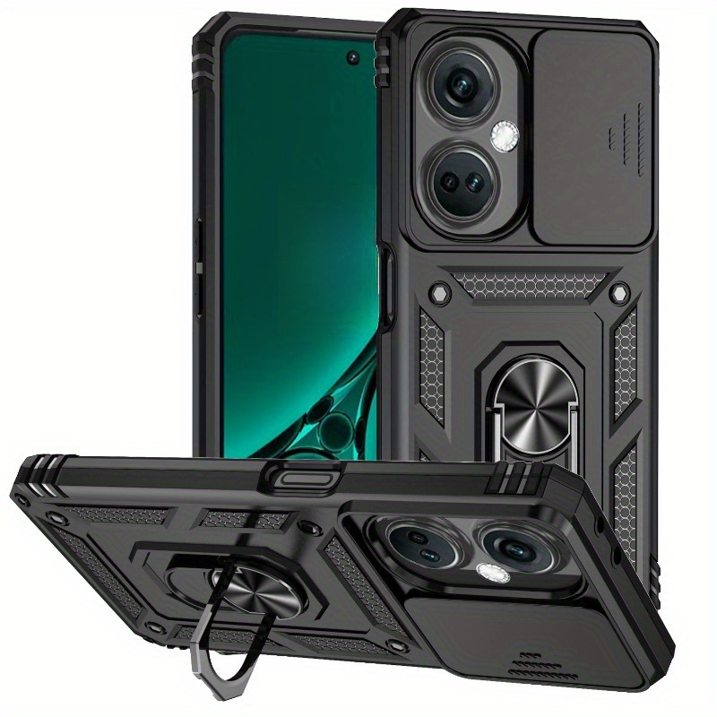 TEMU Phone Case: Suitable For Oneplus Nord Ce3 5g, Providing Shockproof Heavy-duty Hard Phone Case With Metal Bracket - Including Lens Protector