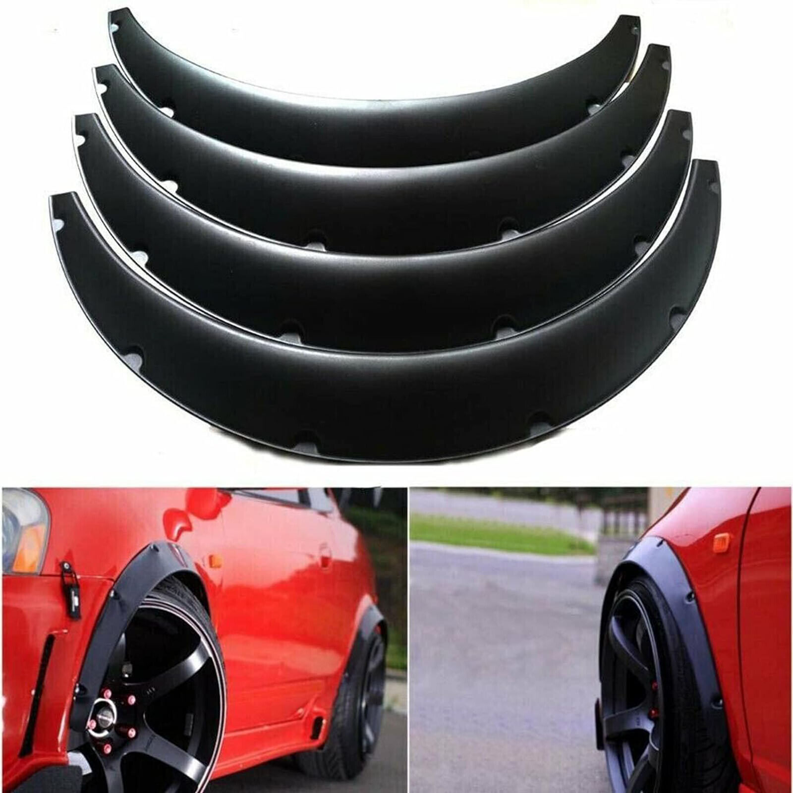 TEMU 4pcs 3.5 Inch Universal Flexible Car Extra Wheel Arches
