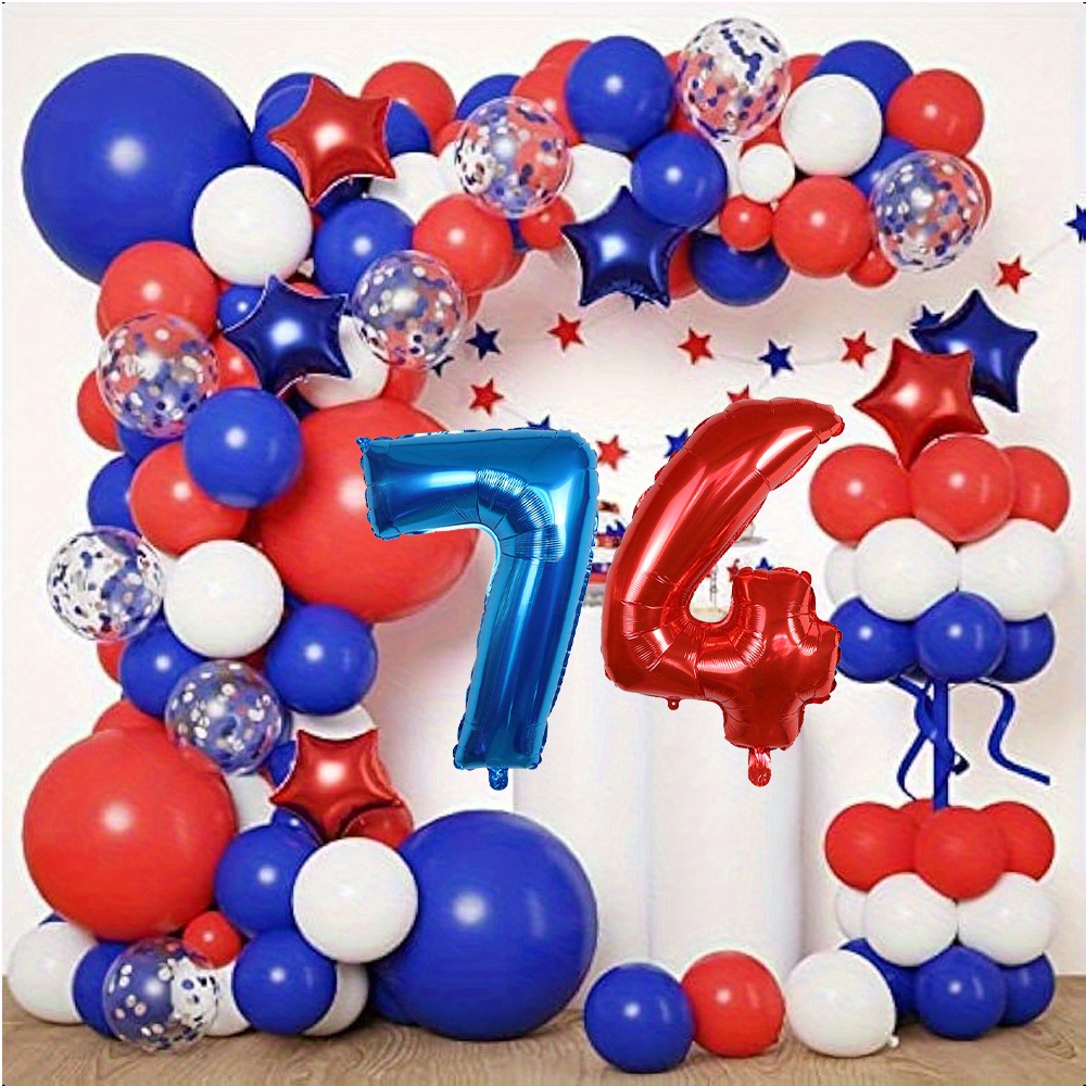 Glitzhome Patriotic/Americana Wooden Flag Sign Door Hangers Decor - On