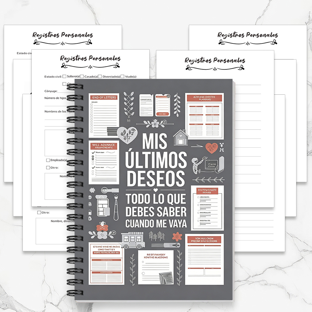 TEMU 1 organizador personal versión española, planificador de con de información en , adecuado para y finanzas, , , papel de calidad, impresión,