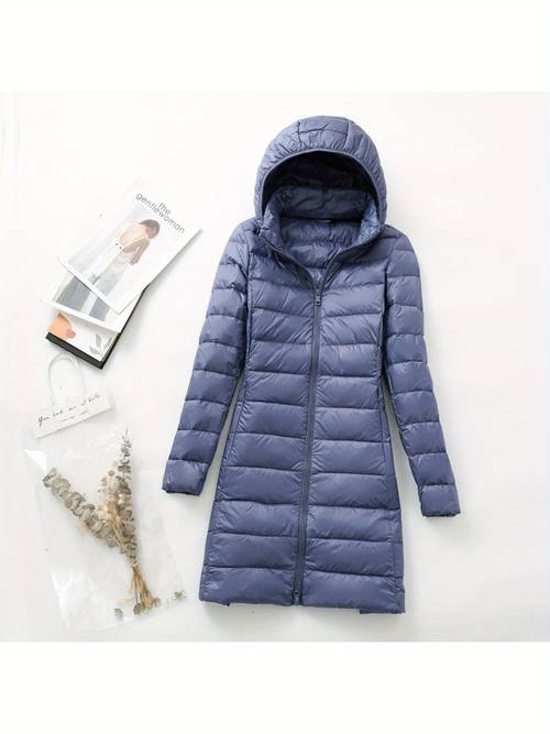 2025 new lightweight plus size duck down jacket for women length detachable hood loose fit ultra thin lightweight for moms middle aged and elderly winter