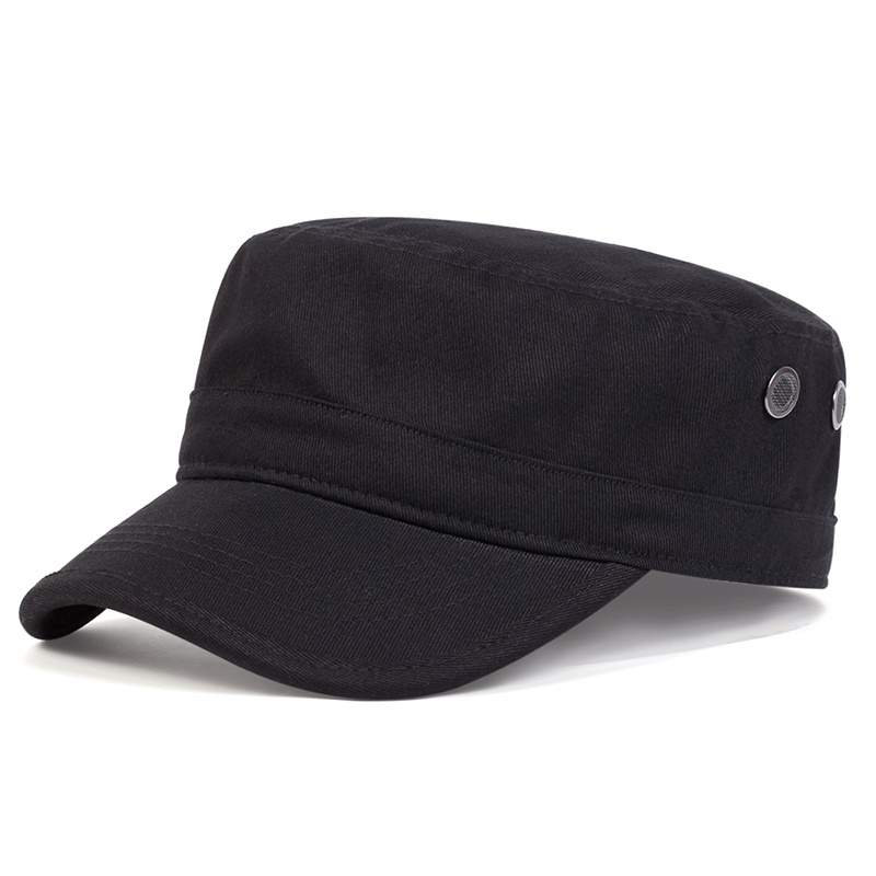 1 Men' Color Flat Top Baseball Cap, Adjustable Casual Hat, Suitable For Spring And Autumn Travel, Beach Parties