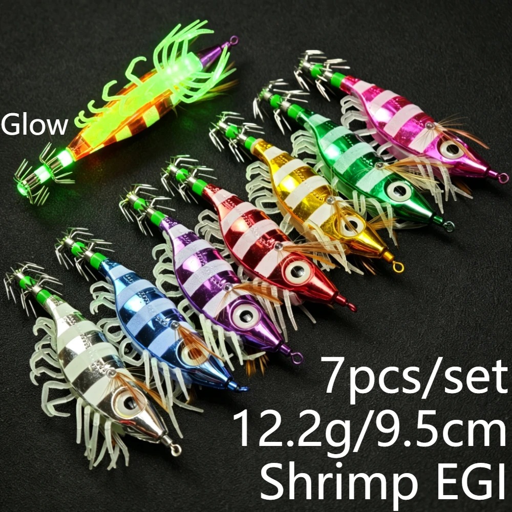 TEMU 7 piezas/juego de señuelos de luminosos, señuelos de de de , adicionales para la pesca , 10 cm, 6.5 g, señuelo de horizontal