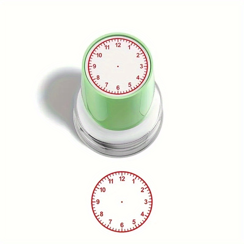 Clock Stamp for Teaching Time, No Ink Required