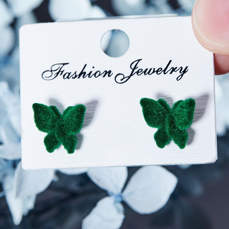 10pcs Colorful Butterfly Earrings Set Hypoallergenic Plastic Studs