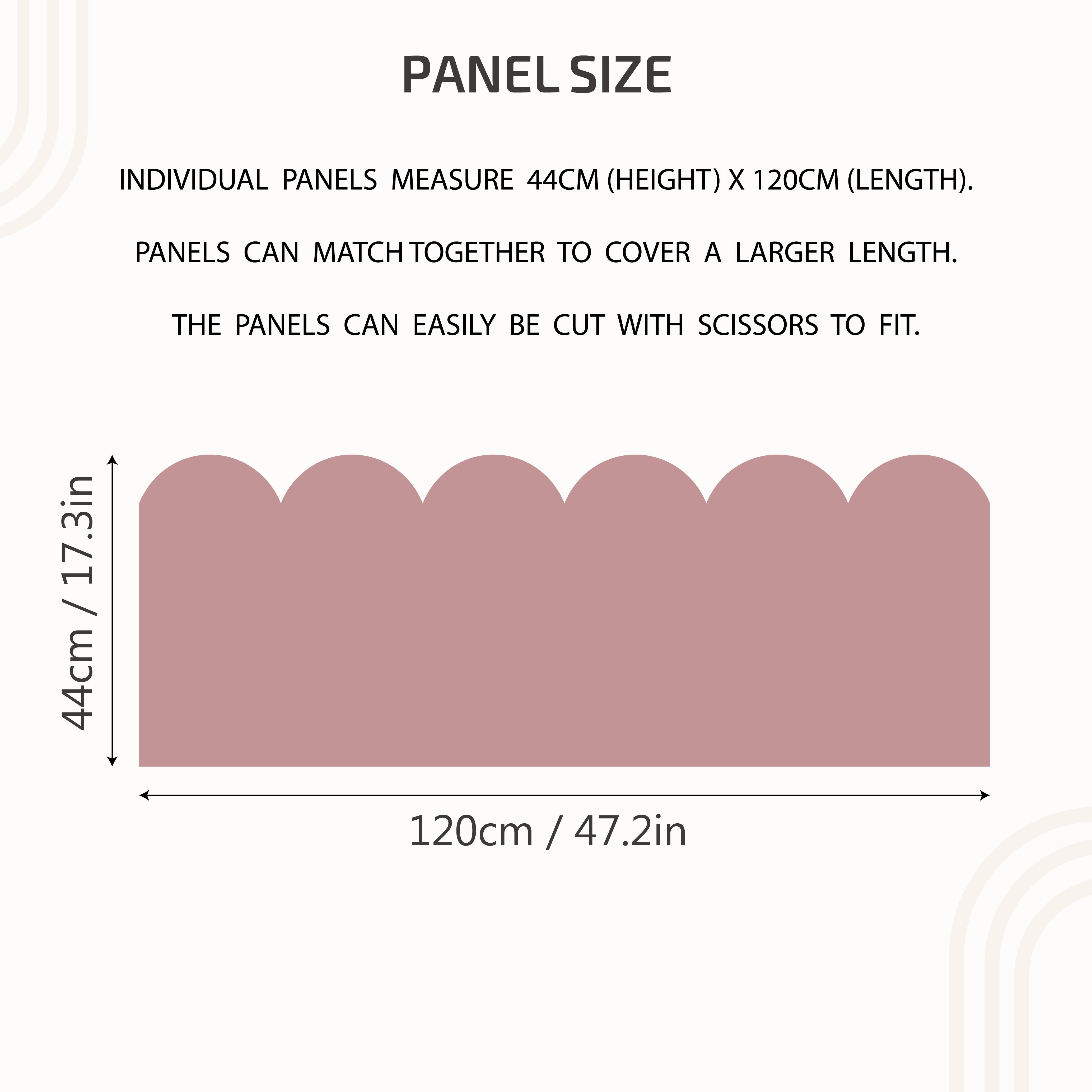 17.3x47.2inch Scallop Wall Decals Peel And Stick Vinyl Stickers, Room Decor Wall Stickers Arch Wall Sticker, Sticker Room, Refreshed Wall, , Refreshed Interior, , Removable