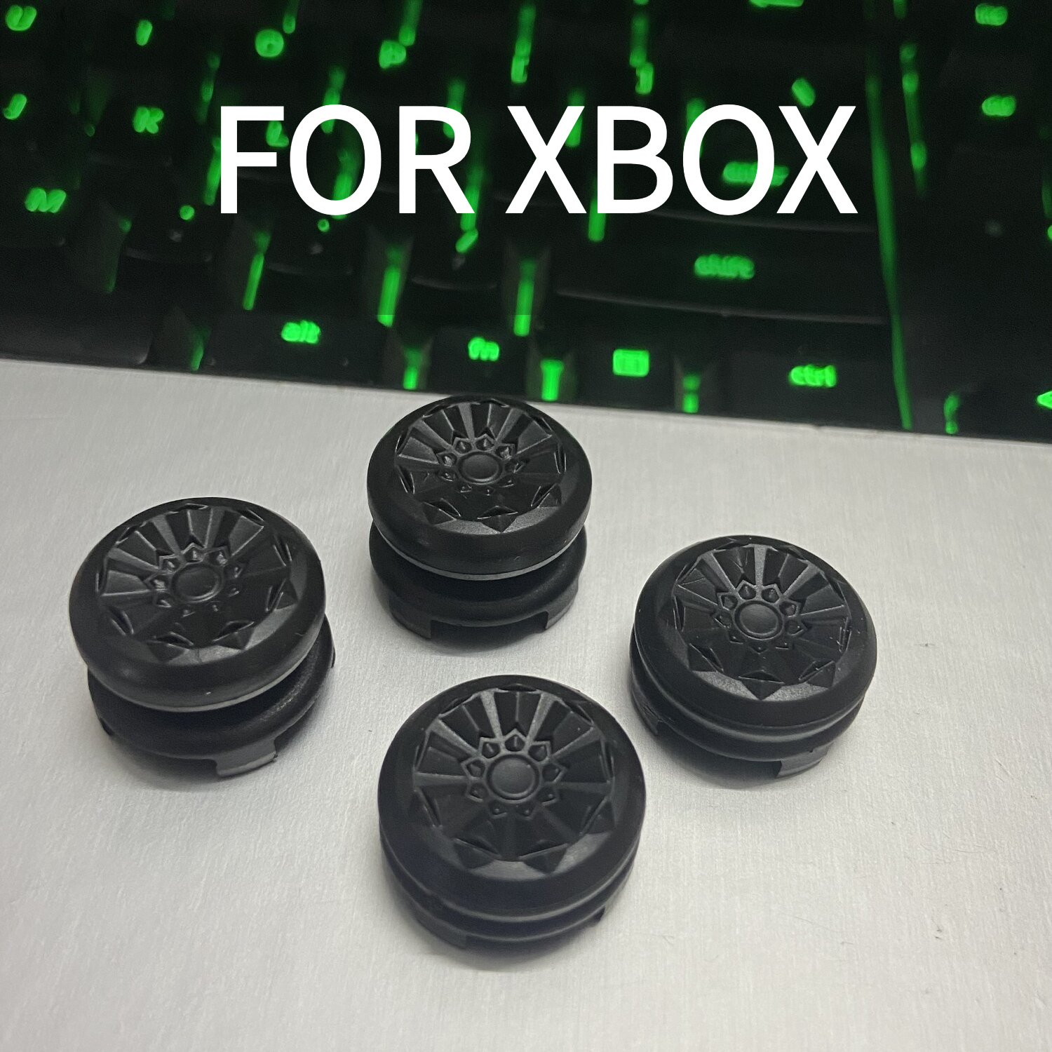 TEMU 4pcs Thumb Grips For Ps4 & Ps5 Controllers, One/ (includes 2 & 2 Mid-rise), Increased Height Control & Accuracy – Non-slip Joystick Caps For
