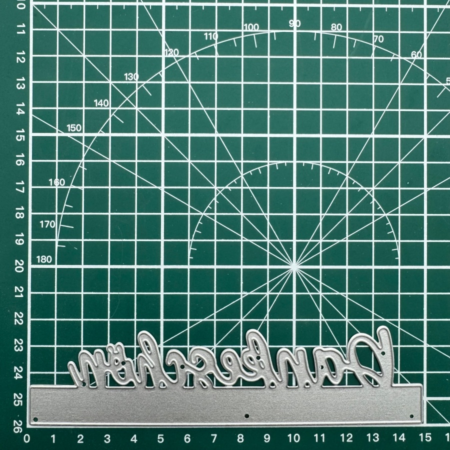 2026 New Arrival German Letter Dankeschon Metal Cutting Dies For Diy Scrapbooking Card Making Stencils Photo Albums