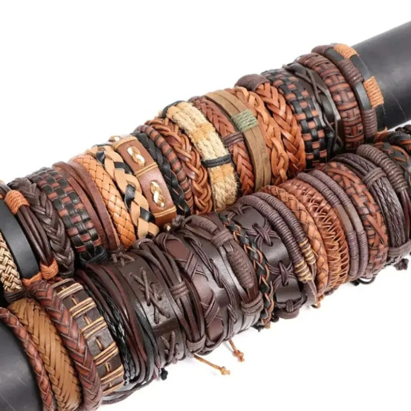 TEMU Conjuntos de pulseras al por mayor, 10/ estilos aleatorios, estilos , , pulseras trenzadas a , joyería de muñeca transfronteriza de gran venta