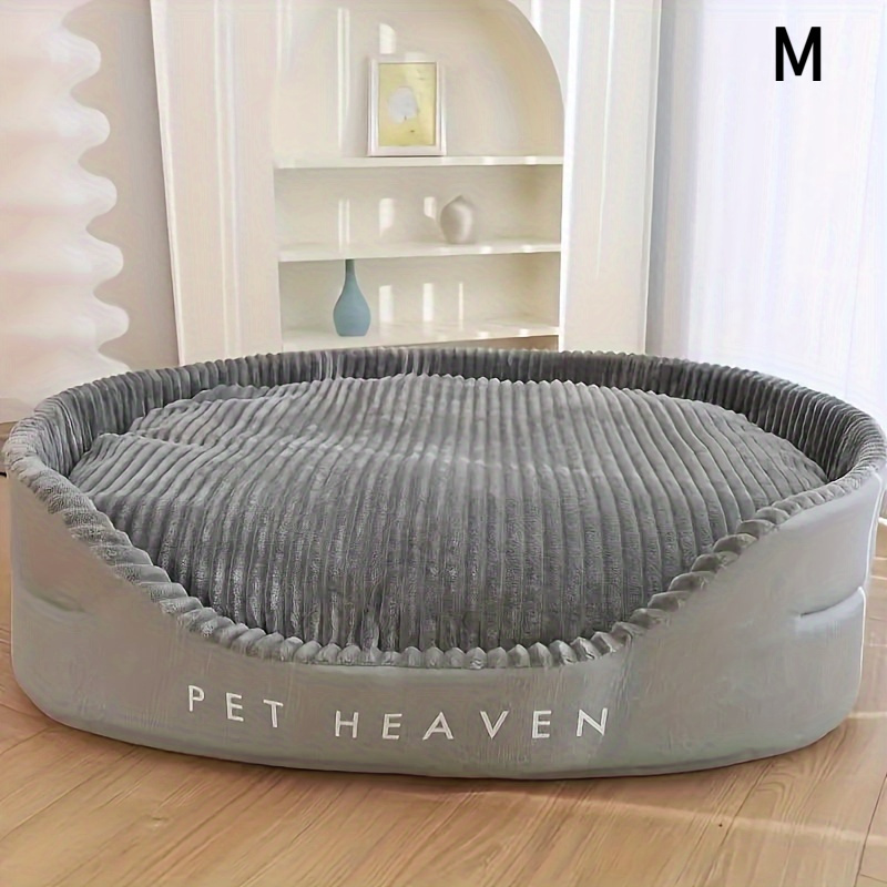 Durable& Thickened Comfort Dog Bed- All-Season for Large to Breeds, Easy Clean with Letter Print Design, Washable - Image 5