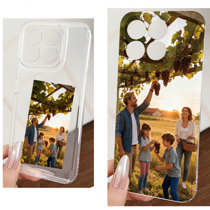TEMU Custodia per telefono: Custodia per telefono personalizzata con foto in TPU adatta per OPPO A3I, A40, A40m, A60 5G, A5x 5G, Oppo A6 Pro 5G, A7,