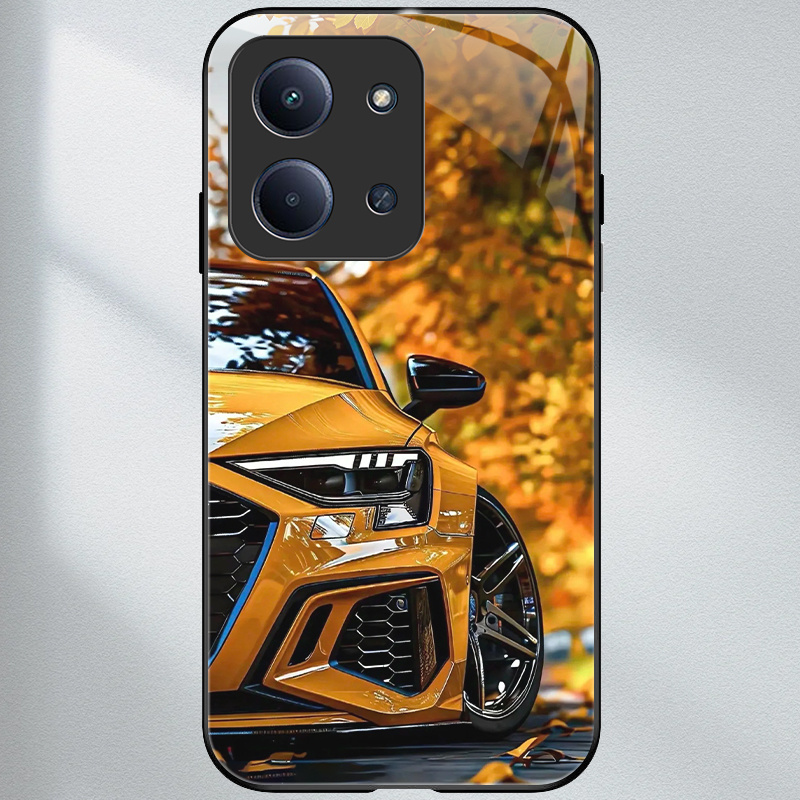 TEMU Phone Case Suitable For Redmi 15c 4g Tempered Glass Phone Case, Car