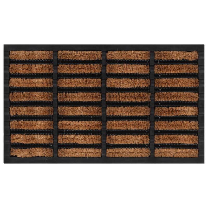 

Tapis de 18x30 Pouces - Caoutchouc & Fibre de , pour Entrées, Buanderies & Utilisation Intérieure/Extérieure