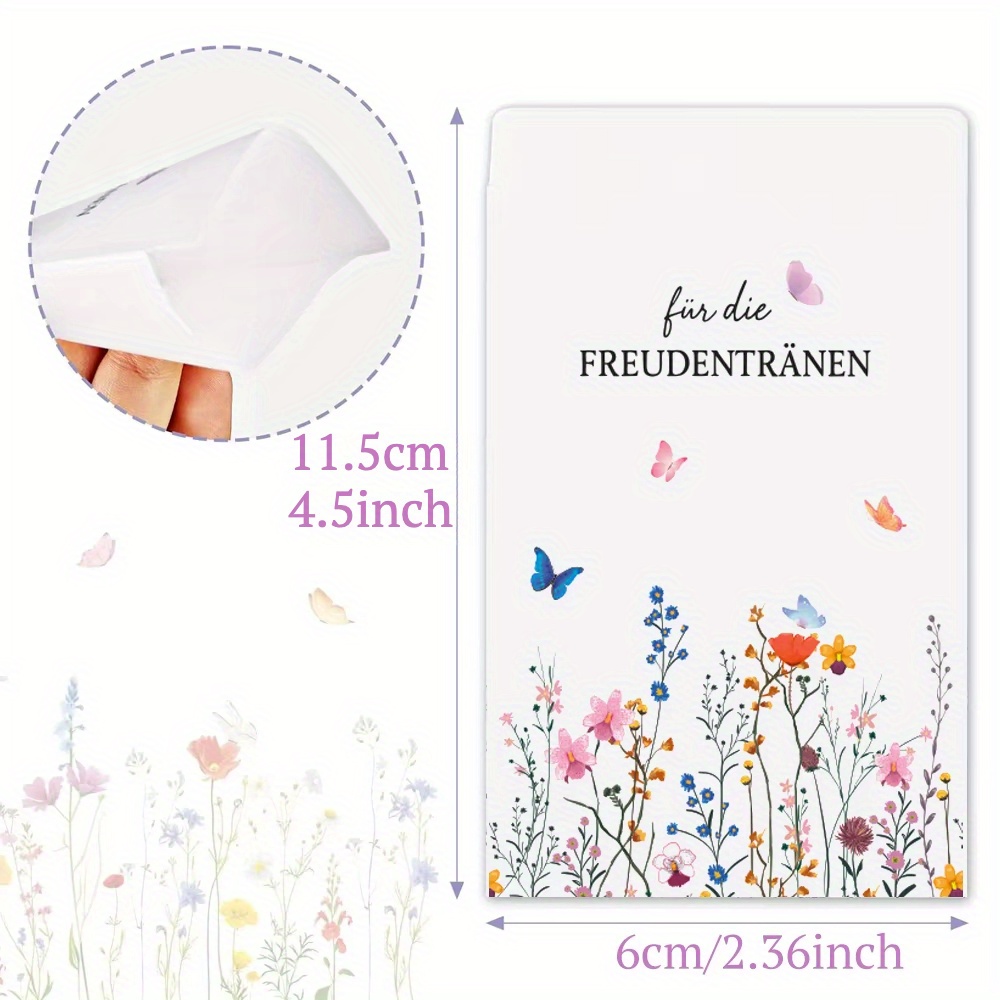 E-shop 50 Mini-Papierbeutel für Hochzeits-Tränen der Freude, für Taschentücher und Gästedeorationen