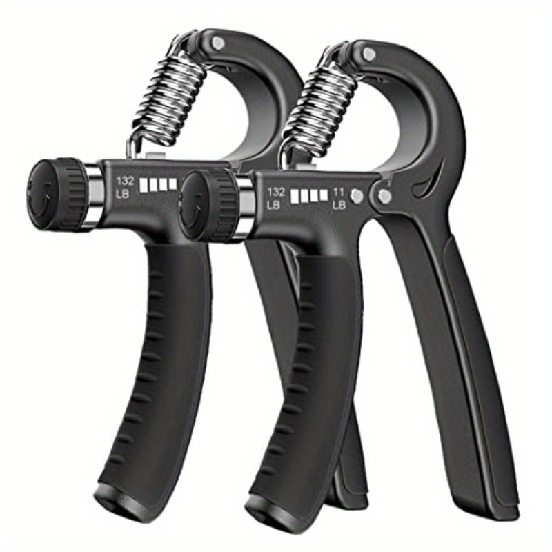   grip strength trainer plastic 2 pack 11132 lbs forearm strengthener hand squeezer adjustable   hand grip strengthener for muscle building and   recovery, hand grip strengthener plus size, grip strength trainer, hand grip strengthener cordless, forearm workout, hand exercise, ergonomic grip,  , sturdy material,   trainer,   tool, fitness equipment, athletes, fitness enthusiasts Product details 0