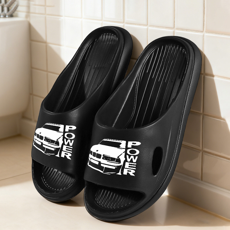 TEMU 1pc Automotive Slippers?fashion Plus Size Sandals Couple Hand Washable Easy To Clean Outdoor Bathroom Home Durable