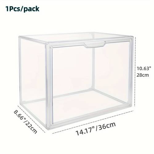 acrylic display case for dust free storage container for showcasing 99 9 suitable for action figures collectibles and car models of holding magazines and album cds