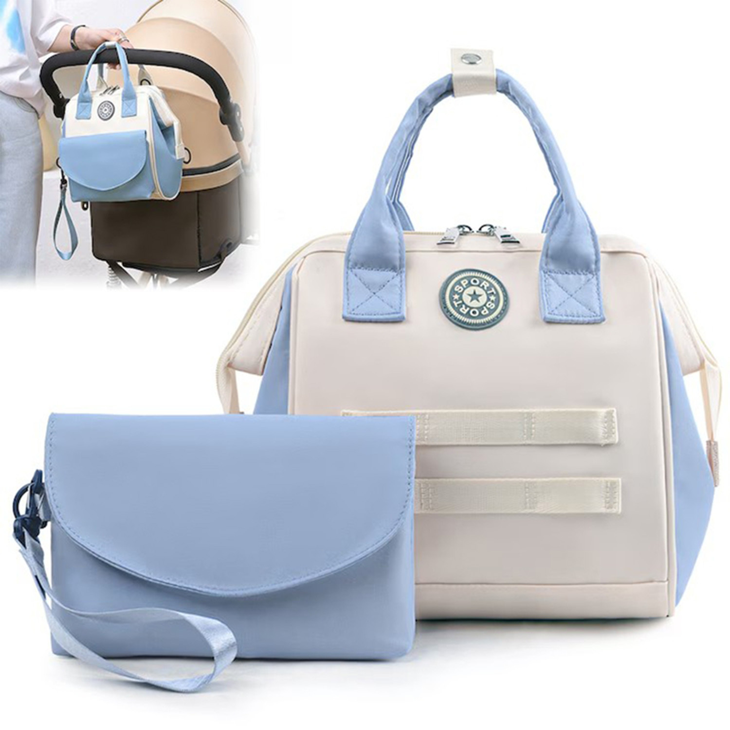 Image of Multi-pocket Portable Backpack With Detachable Independent Structure, Lightweight For Shopping, Walking And Short Travels, Perfect For To
