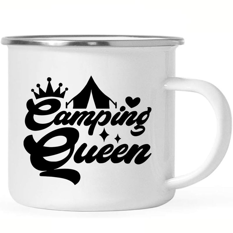 12oz Enamel Coffee Mug - Perfect For , Ideal Gift For Campers &