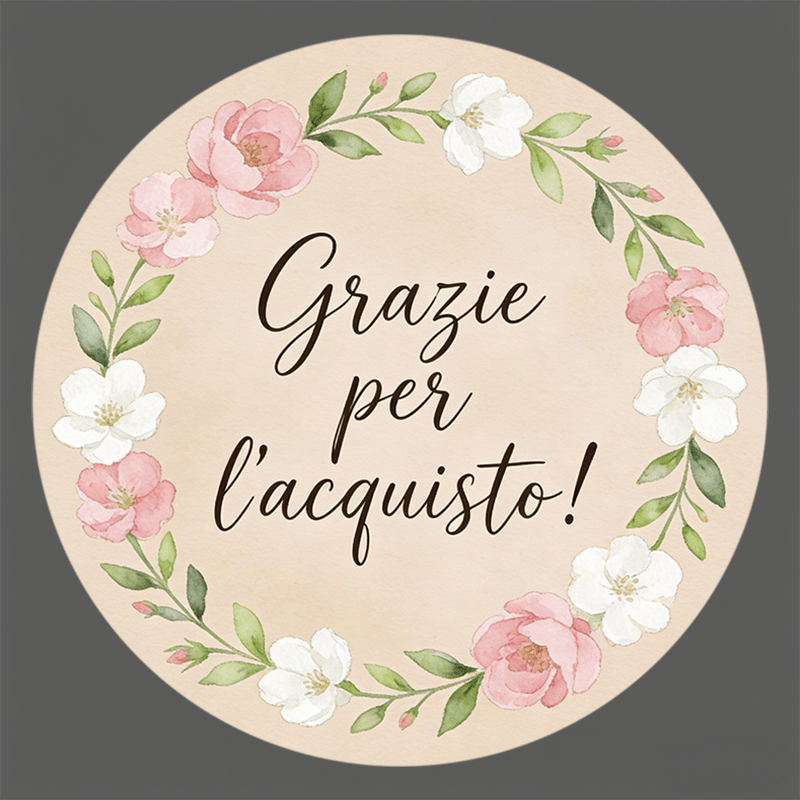 TEMU 96pz/288pz Adesivi Rotondi (Con Testo "Grazie Per L'Acquisto!") - Rosa & per Imballaggio, Etichettatura Scatole Regalo Fai da Te, Decorazioni ,