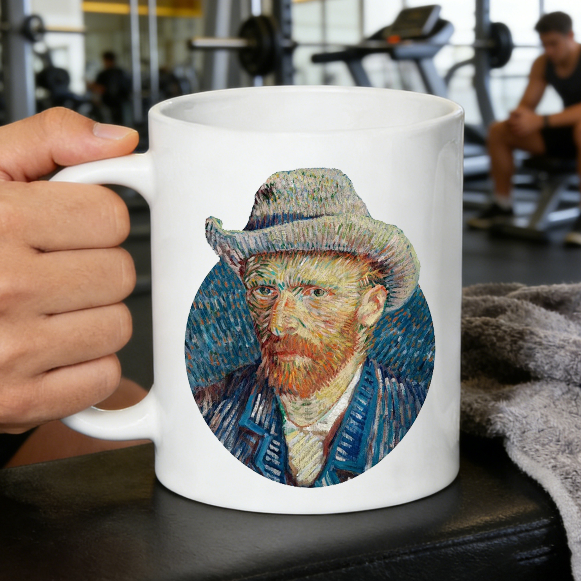 11oz van self portrait art mug classic - Temu