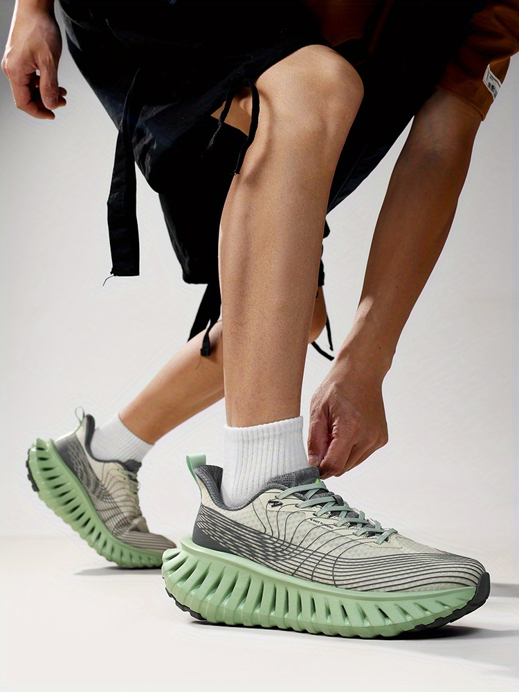 [sneakers] Men'S Outdoor Trail Running Shoes | Breathable, Lightweight, Shock-Absorbing, Fabric Upper & Sole, Lace Closure, All-Season, Casual & Sports Style - N·Hot