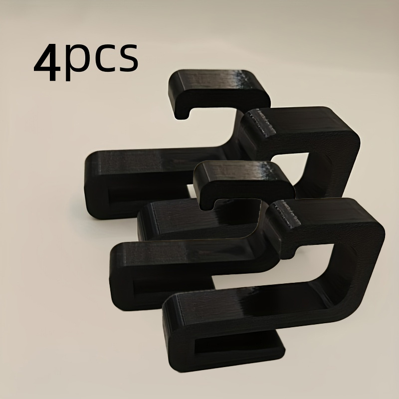 2/4pcs Heavy Duty Bathroom Hooks For 8mm Glass Door | No Drilling Required, Sturdy Plastic Material, Wall Mount, For Hanging Clothes, Towels