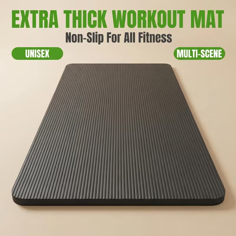 2026 new   model1 86m x 1cm anti slip wear resistant unisex fitness mat thickened and widened   cardio training mat mens womens fitness mat thickened widened and lengthened anti slip yoga stretching aerobic exercise home workout